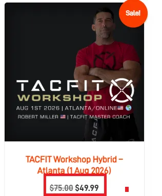 Tacfit 10% off offer